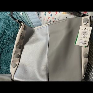 Gray Tote with Crossbody